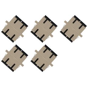 Fiber Optic Cable Adapter Coupler SC-SC Duplex Multimode 5 Pack