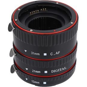 Auto Focusing Macro Extension Lens Adapter Rings Set for EF Mount, Lightweight Plastic Material, 7 Combinations, Better Quality Images, Fits EF Mount, for Photography Lovers