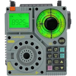 AIR Radio, FM AM WB Shortwave VHF Receiver with NOAA Alerts and Sleep Timer, Bluetooth Speaker Support MicroSD Card, Rechargeable Retro Digital Radios with Backlit and Alarm for Camping A320