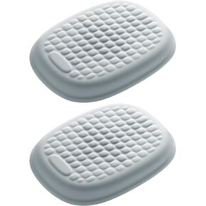 2 Pack Elbow Rest Pads for Desk, Ergonomic Arm Pad for Office Home Games, Memory Foam Rest Cushion Pad for Wrist, Arm & Elbow, Soft & Breathable, Non-Slip Silicone Base, Grey