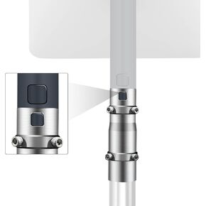 Starlink Pipe Mount Adapter,for V2 Rectangular Starlink Satellite Dish Antenna,Adjustable Inside Diameter Starlink Pole Mount Adapter,for Starlink,TV Mast and Satellite Mast