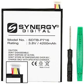 Synergy Digital Tablet Battery, Works with Samsung SM-T350 Tablet, (Li-Pol, 3.8V, 4200 mAh) Ultra Hi-Capacity Battery