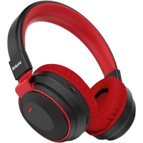 Kids Headphones Bluetooth 5.3 Wireless 60H Play Time Volume Limited 85/110dB Over Ear Foldable Headset with Cable Aux Mic for iPad Notebook Boy Girl Travel School Tablet Black