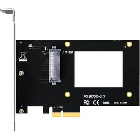 GLOTRENDS PU13 U.3 to PCIe 4.0 X4 Adapter for 2.5 Inch U.3 SSD, PCIe 4.0 X4 Full Speed
