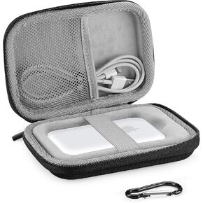 ProCase Shockproof Carrying Case Compatible with MagSafe Battery Pack, Hard EVA Travel Protective Storage Case for MagSafe Battery Pack with D Buckle -Black