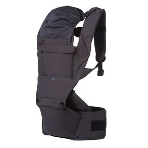 ÉCLEVE Pulse Ultimate Comfort Hip Seat Baby Carrier – Award-Winning 9 Position Front & Back Carry – US Safety Certified Up to 45 lbs (Charcoal Grey)