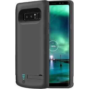 RUNSY Samsung Galaxy Note 8 Battery Case, 6500mAh Rechargeable Battery Charging/Charger Case with S-Pen Hole, Adds 1.4X Extra Juice, Charges 2 Devices Simultaneously (6.3 inch for Note 8)