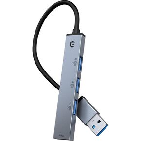 USB C HUB, USB C HUB, USB 3.0 Adapter HUB, Ultra Slim Portable Data Hub, 4 in 1 USB C HUB with USB 3.0, 3 USB 2.0 Compatible with Windows, macOS, Linux, Chrome OS Systems(Aluminium housing)