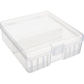 Heyiarbeit 1Pcs AA Battery Organizer Box Battery Storage Case Battery Holder Storage for Carrying Battery Transparent