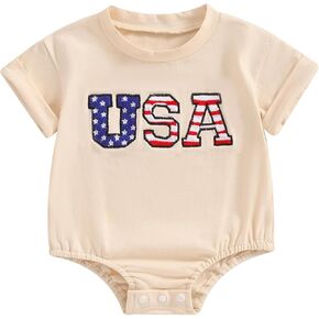 Eadrioss Infant Baby Girl Boy Summer Clothes Oversized Crewneck Romper Sweatshirt T- shirt Bodysuit Newborn Summer Outfit