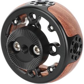 CAMVATE Wooden Handgrip with M6 Rosette Compatible Mount (Female) - 3523