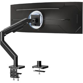 حامل شاشة واحد ممتاز من MOUNT PRO لشاشات فائقة العرض مقاس 49 بوصة و44 رطلًا بحد أقصى، ذراع شاشة عالي التحمل يناسب Samsung Odyssey G9 وLG، ارتفاع هوائي قابل للتعديل، حامل مكتب للشاشة، حامل VESA in Kuwait
