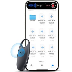 128GB(1600 Hours) Digital Voice Recorder with Playback, Voice Activated Recorder Audio Recording Device with Speaker Instant Playback, Portable Audio Recorder for Lectures Meetings Music