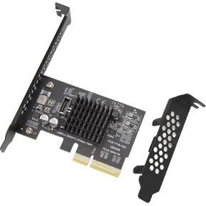 PCIe to USB 3.2 Gen 2 Card with 20 Gbps Bandwidth, ASM3242 Main Control PCI Express Expansion Card for Desktop Chassis, Support Windows and Linux