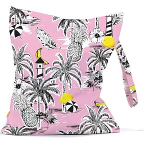 Waterproof Wet Bag Reusable Cloth Diaper Wet Dry Bag Large Travel Laundry Bag Dirty Clothes Bathing Suit Workout Bag for Gym Swimsuit Swimming Yoga Travel Pool Beach Banana