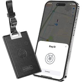 Tracker Card, Wireless Rechargeable SmartCard, Item Finder Works with Apple Find My(iOS Only), Luggage Wallet Tracker Tag, Water Resistant, Anti Lost, Bluetooth Locator for Keys, Passport