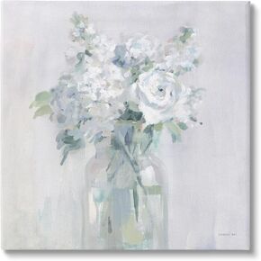 Stupell Industries White Abstract Bouquet Canvas Wall Art Design by Danhui Nai