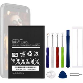 C775443200L Replacement Battery Compatible with BLU C5L C050 with Toolkit