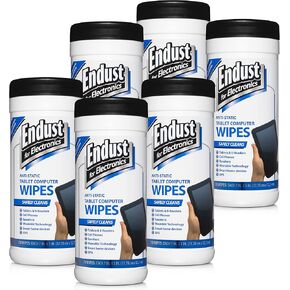 Endust For Electronics 6 Pack Screen Cleaner Wipes, Electronics Surface Cleaning Wipes, For Tablet, E-Reader, Monitors, Laptop, Phone, TV, GPS, Pre-Moistened, Alcohol & Ammonia Free, 70 Count (12596)…