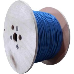 Cables Direct Online 500ft Bulk CAT7 23AWG Network Cable S/FTP Riser CM Bare Copper Solid Internet Wire 10Gbps 600Mhz Fluke Tested Blue