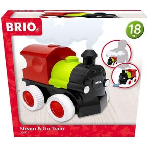 BRIO - 30411 Steam & Go Train | Toy Train Engine for Toddlers and Preschoolers Age 18 Months and Up