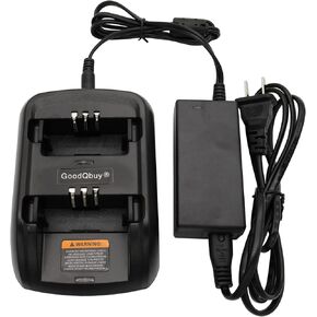 Ni-MH Ni-CD Li-ion Battery 2 Way Rapid Desktop Charger is Compatible with Motorola Radios GP3688 GP3188 CP040 CP150 EP450 CP380 CP200