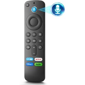 Voice Remote Control Replacement for Fire-TV-Stick/TV Cube and for Insignia/Toshiba/Pioneer/AMZ Fire Smart TVs