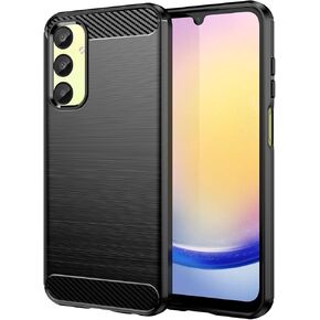 for Samsung Galaxy A25 5G Phone case, Shockproof, Scratch Resistant Carbon Fiber Jacket, Soft TPU,for Galaxy A25 5G case (Black)