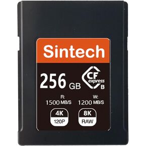 Sintech CFexpress Type B CFe Memory Card 256GB,Compatible with Camera Nikon Z6 Z7 Z9 D6 D850,Canon R3 R5C