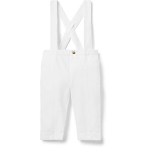 Janie and Jack Baby Boys' Linen Suspender Pants (Infant)