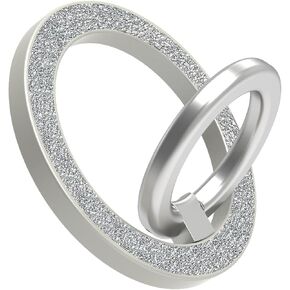 حامل حلقة هاتف مغناطيسي لمقبس MagSafe pop، 【دوران 360 درجة 】 ملحقات Mag-Safe لحلقة الهاتف مع سلسلة iPhone 15/14/13/12/Samsung/Google، مقبس Pop لهاتف iPhone (فضي لامع) in Kuwait