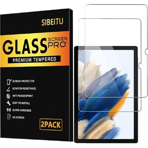 SIBEITU 2 Pack Screen Protector for Samsung Galaxy Tab S6 Lite 10.4 Inch, HD Clear 9H Hardness Tempered Glass Film for Galaxy Tab S6 Lite, Scratch Resistent, Touch Sensitive, Bubbles Free