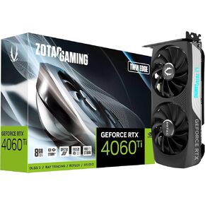 ZOTAC Gaming GeForce RTX 4060 Ti 8GB Twin Edge DLSS 3 8GB GDDR6 128 بت 18 جيجابت في الثانية PCIE 4.0 بطاقة رسومات مدمجة للألعاب، IceStorm 2.0 تبريد متقدم، إضاءة Spectra RGB، ZT-D40610E-10M in Kuwait