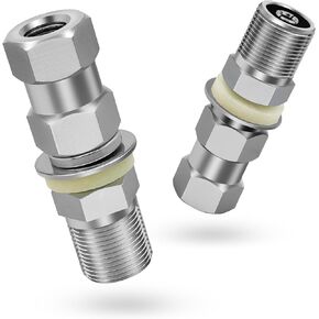 Anina 2pc CB Radio Antenna Stub Mount Heavy Duty SO-239 Stud Mount for CB Radio Antenna Standard 3/8 x 24 Threaded