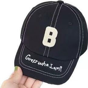 Boys Girls Caps Embroidery Baby Baseball Caps Cotton Infant Toddler Kids Hat Spring Summer Autumn 2-6Y Beige