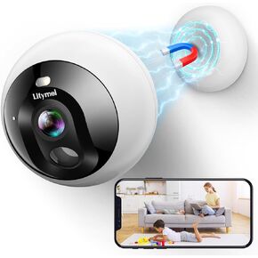 Security Cameras Wireless Outdoor/Indoor, 2K Magnetic Mount WIFI Cameras for Home Security with AI Motion Detection, 32G SD/Cloud Storage, Color Night Vision, 2-Way Audio