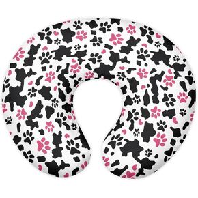 Soft Stretchy Nursing Pillow Cover with Hidden Zipper Black White Cow Print Breastfeeding Pillow Slipcover for Baby Boys & Girls, Nursing Pillow Case for Newborn
