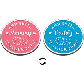 New Parents Gifts for Couples, First Father Day Gifts for New Dad, New Parents Gifts Decision Coin, 1st Fathers Day for Dad, Pregnancy Gifts for Expecting Mom, Gifts for New Mom, Baby Shower Gifts