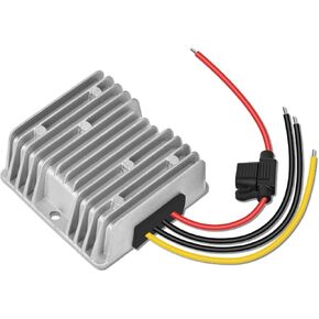 10A 120W 12V Golf Cart 24V 36V 48V to 12V Step Down Converter Voltage Regulator Reducer Buck Transformer Waterproof with Fuse