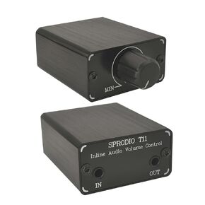 SPRODIO 3.5mm Audio Volume Controller, line Volume Control Box, 1/8"" aux Mini Inline attenuator knob -T11