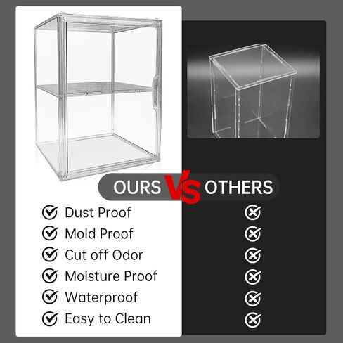 BOHOIDEE Universal Dual Controller Holder for PS4 PS5 Xbox ONE Switch, Headset Holder Clear Acrylic Display Case and Stands & Stickers, Dustproof Gaming Accessories Organizer Stand in Saudi Arabia