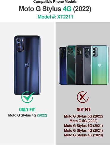حافظة NZND لهاتف Moto G Stylus 2022 4G (لا تناسب 5G) مع [واقي شاشة مدمج]، غطاء متين مقاوم للصدمات لكامل الجسم، حافظة هاتف مقاومة للصدمات (تصميم رخامي خيالي) in Kuwait