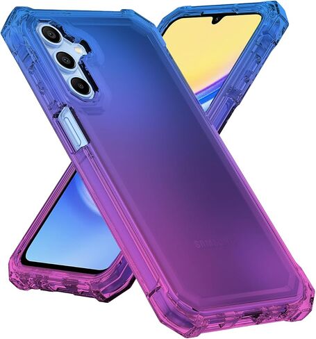 حافظة هاتف Ailiber لهاتف Samsung Galaxy A15، حافظة A15 5G مع واقي شاشة، حماية هيكل طبقة مزدوجة، ممتص الصدمات من مادة TPU بزاوية مقاومة للصدمات، حافظة هاتف محمول واقية متينة لهاتف Galaxy A15-أزرق وردي in Kuwait