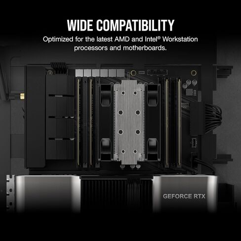 CORSAIR WS DDR5 ECC RDIMM 128GB (4x32GB) 5600MHz CL40 Intel XMP 3.0 Computer Memory - Black (CMA128GX5M4B5600C40) in Saudi Arabia
