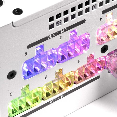 Super Flower Leadex III ARGB 80+ Gold, Addressable LEDs with 5V Motherboard Sync/Analog Controlled, ECO Fanless & Silent Mode, Full Modular Power Supply(750W) in Saudi Arabia