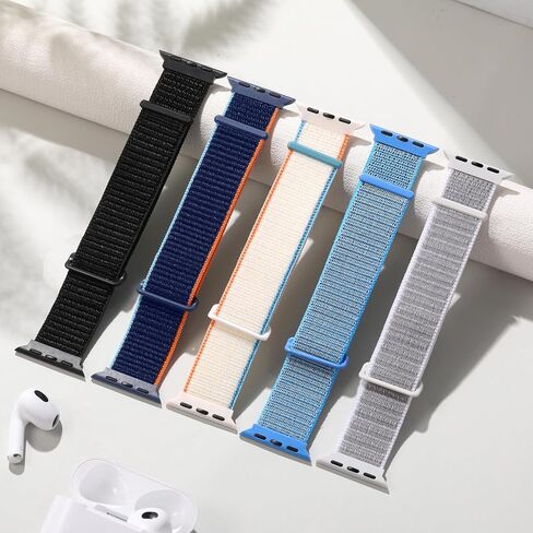 Maledan Bands Compatible with Apple Watch Band 42mm 44mm 45mm 49mm 38mm 40mm 41mm Men Women, Velcro Sport Loop Strap Bracelet Replacement Wristband for Apple iWatch Series 9 8 7 6 5 4 3 2 1 SE Ultra 2 in Saudi Arabia