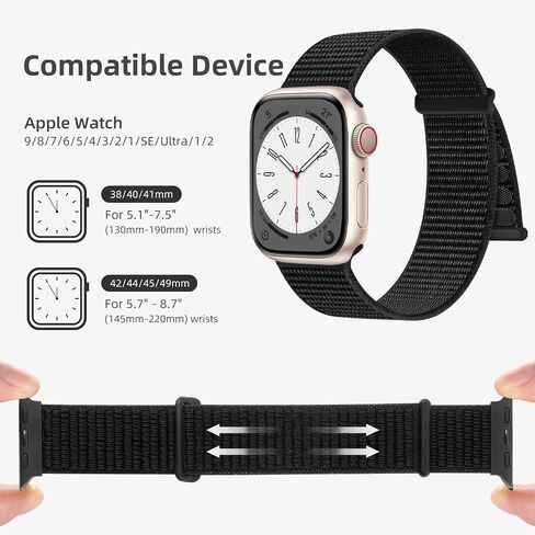 Maledan Band Compatible for Apple Watch Band 38/40/41/42/44/45/49 Men Women in Saudi Arabia