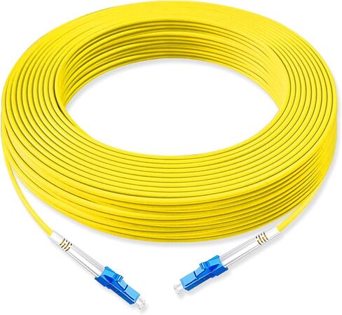 5Pcs 0.3 Meter Fiber Optic Patch Cord LC UPC to LC UPC, Simplex Single Mode Fiber Cable Jumper OS2 G652D 9/125μm, 1310nm/1550nm LSZH 3.0mm in Saudi Arabia