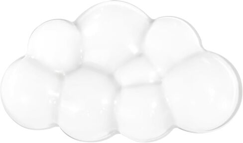 Soft Clear Cloud Wrist Rest Cushion for Mouse Cool Silicone Gel Ergonomic Wrist Pain Relief Mouse Wrist Support Pad with Gel-Filled for Office School Home Laptop & Computer Mouse (Transparent) in Saudi Arabia
