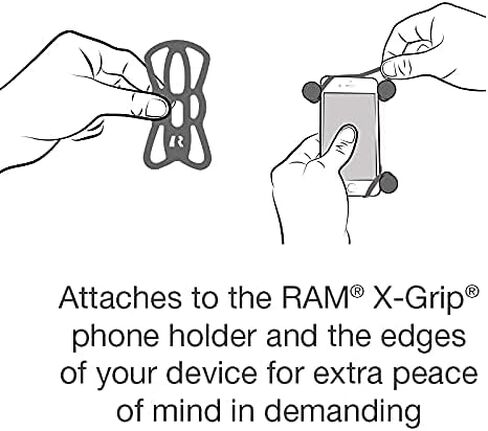 RAM Mounts X-Grip Universal Phone Holder with Ball RAM-HOL-UN7BU with B Size 1" Ball in Kuwait
